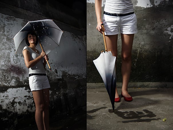Rain Brush Umbrella For Graffiti by Liu Hsiang-Ling