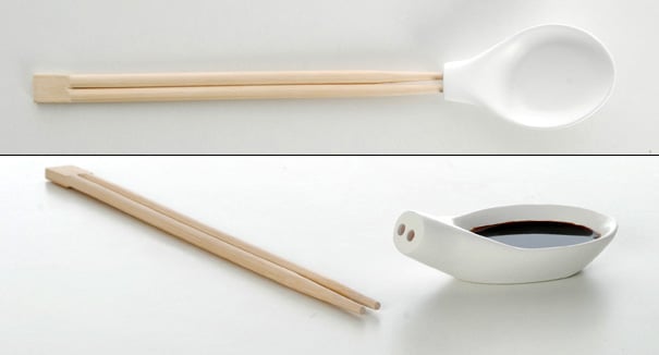 Chopsticks Plus One – Chopstick Spoon Project by Aïssa Logerot