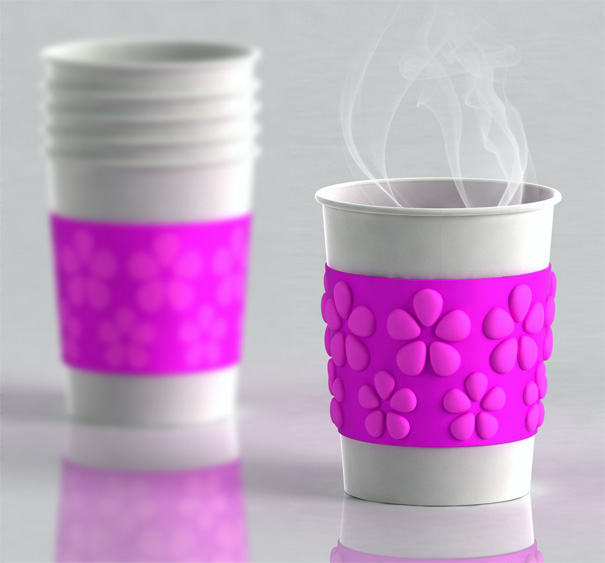 Air Shield Coffee Cup Sleeve by Frank Xing
