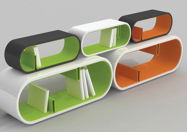 Round Book Shelves by Je Sung Park