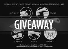 Bond With The Best: Three Sets of Versatile Exuvius Titanium Collar Stays To Be WON!