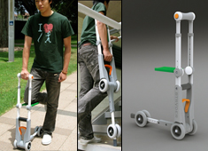 A Knee-t Crutch on Wheels