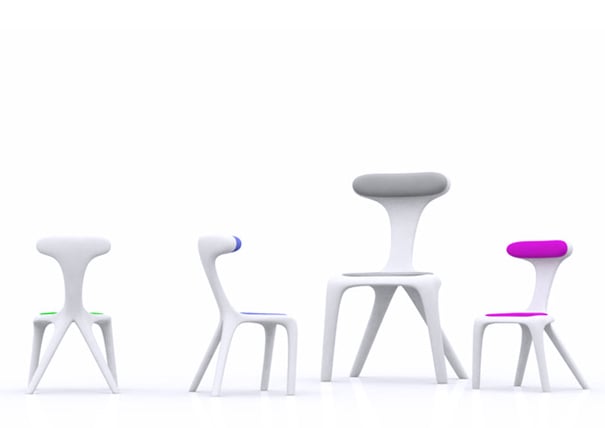 Invasion chair by Jean-Jacques Jungers for MT4 Architects