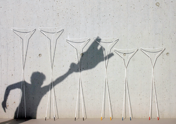 Siluet sculptural clothing hanger by Stephanie Estoppey