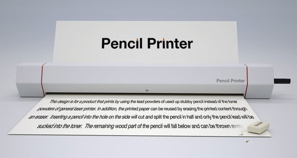 Pencil Printer by Hoyoung Lee, Seunghwa Jeong & Jimyoung Yoon