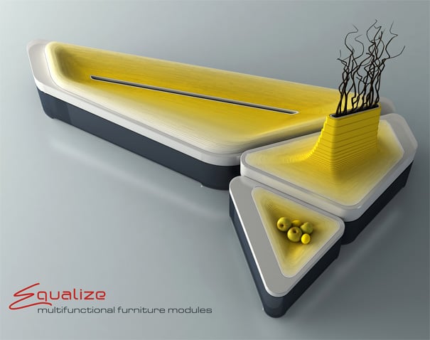 Multifunctional Furniture Modules EQUALIZE by Olga Kalugina