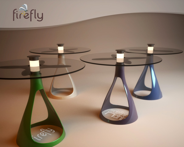 Firefly Solar Lamp Table by Vuk Dragovic