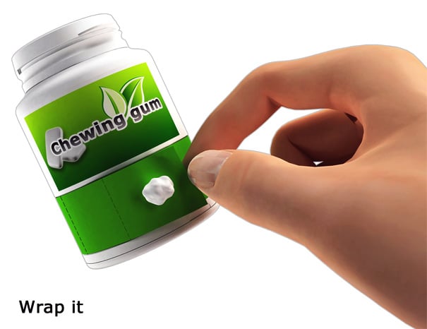 Green Seeds – Chewing Gum Bottle Design by Gonglue Jiang