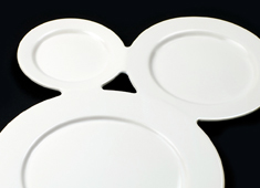 One Plate, Three Bits of Food