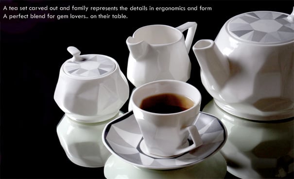 Ceramic Gems - Tea Set by Mohit Arora