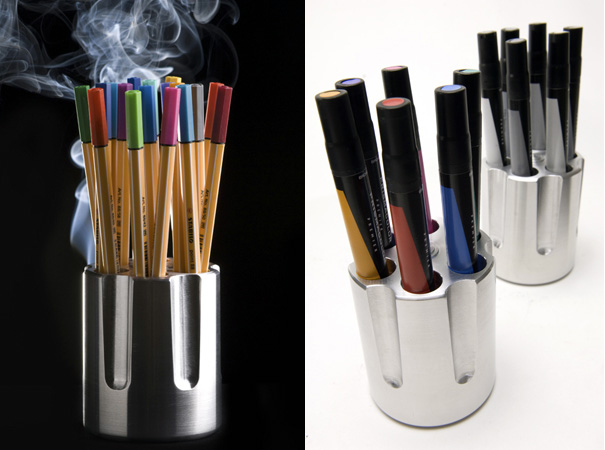 Choose Your Bullets – Pen Stand by Jorge Diego Etienne
