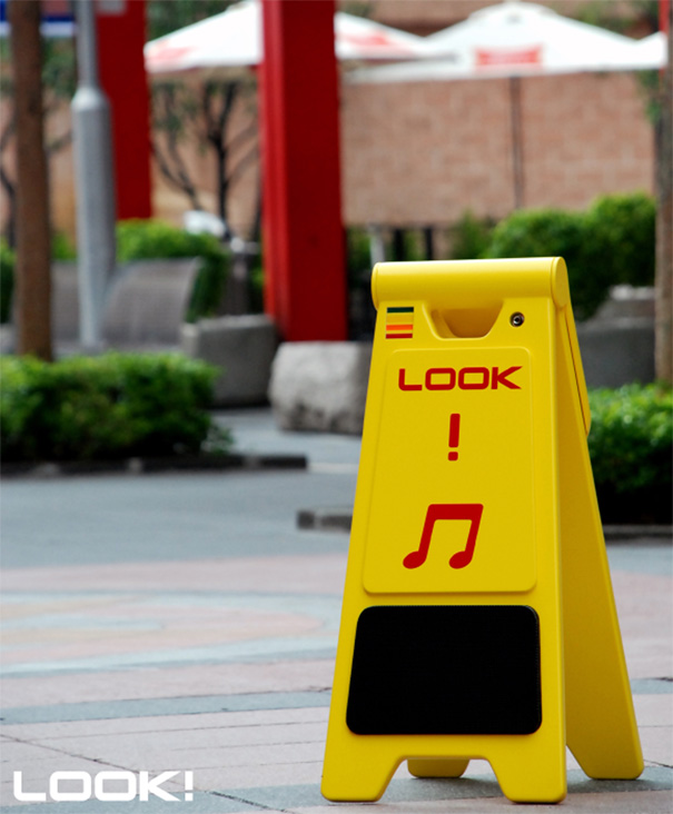 Look! Speakers For Street Performers by Lin Ding Yuan, Yeh Lan Hsing & Shao Wei Jhe