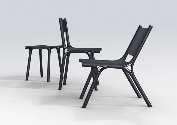 Skin-bone Chair Collection by Lin Jinhong