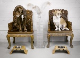 Cute Puppy Bowl Holders on the Bend