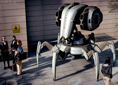 A Robot Cop's Pet Crustacean