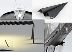 Bench, Cup, Pleat, and Plane