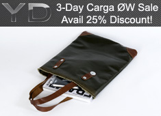 3-Days 3-Bags & A Whopping 25% Discount! Day 2 Of The Carga ØW Sale On YD Store