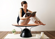Flying Yogi On A Stool!