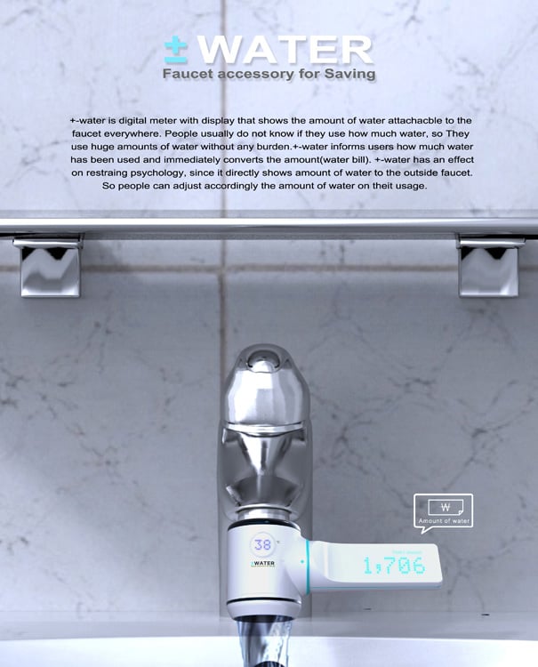 +-water – Water Conservation Meter by Young-Suk Kim