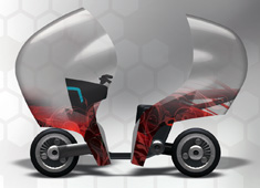 Hard Shell Honda Bike