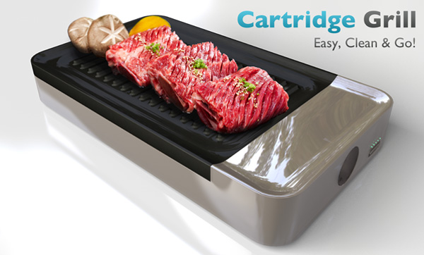 Cartridge Grill is a 2011 Spark Awards entry.  Designer: Sangwon Jung