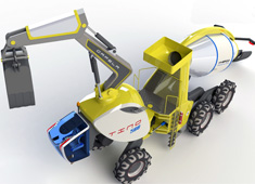 Insect-Inspired Cement Mixer