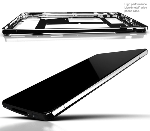 High performance Liquidmetal alloy phone case