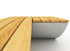 Abstract Nautical Bench
