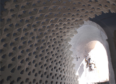 Modern Material Among Ancient Beauty