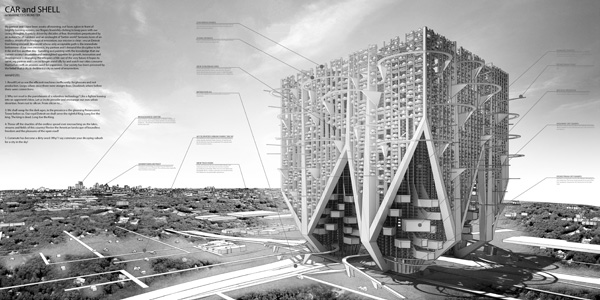 معماری هیولای Marinetti ، راه حلی برای تراکم جمعیت