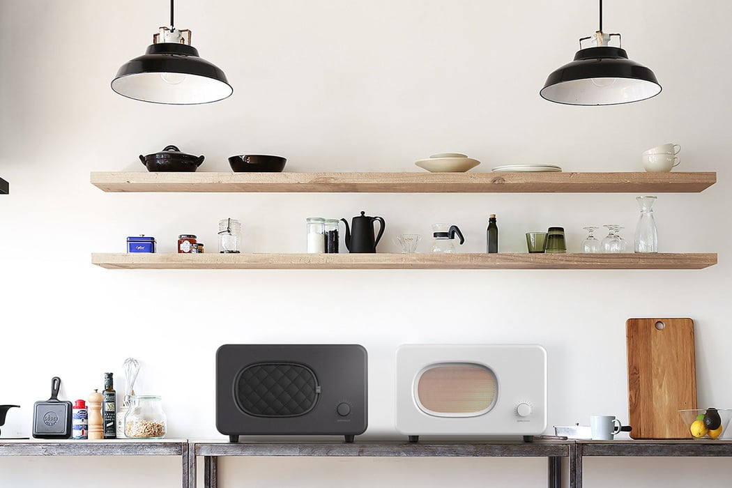 This wall-mounted microwave is the perfect addition to any tiny living space!  - Yanko Design