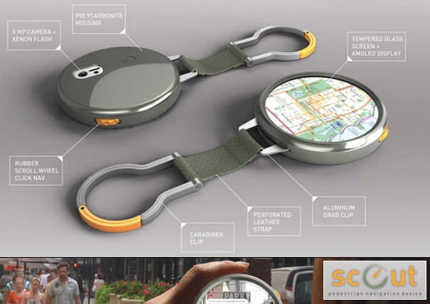 Scout Portable Pedestrian Navigation Device by Matt Marrocco