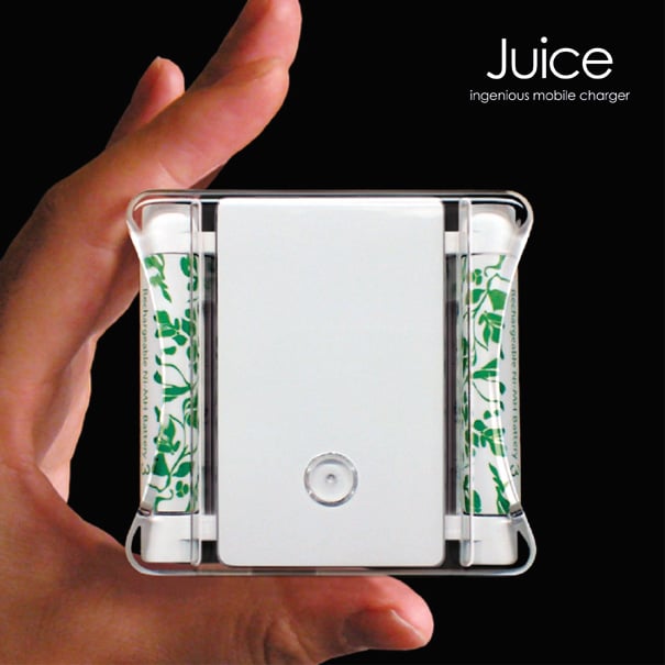 Juice Ingenious Mobile Charger by Hiroaki Tanaka for Nobil