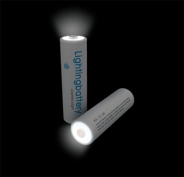 Lighting Battery - LED AA Battery by Lu Yi