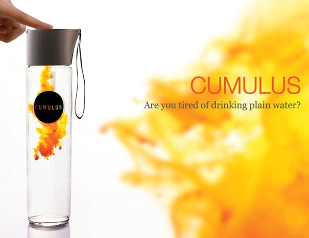 Cumulus Flavored Drink Dispensing Water Bottle by Kisun Kim