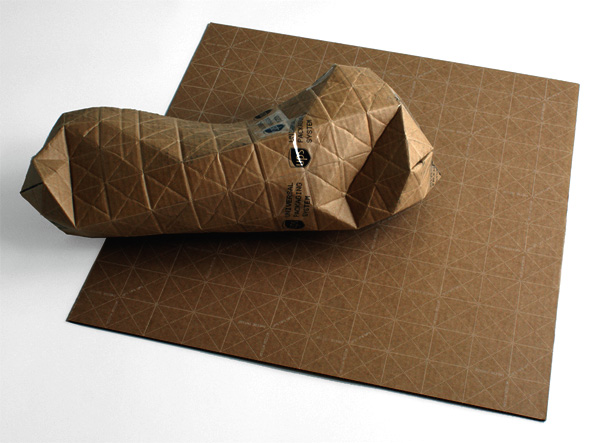UPS - Universal Packaging System, Recyclable Corrugated Cardboard Sheet by Patrick Sung