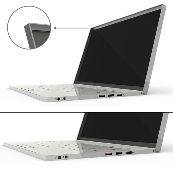 A Laptop so Minimal, it Hides - Yanko Design