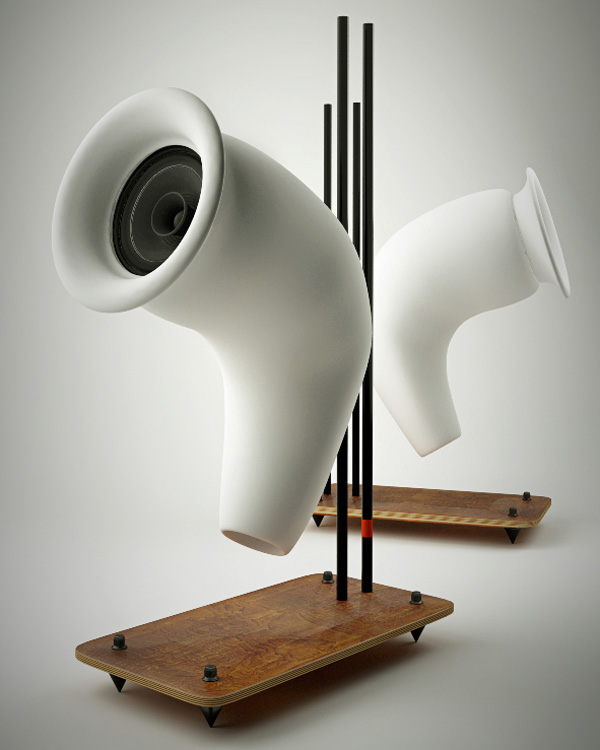 See-through Nothing speakers in Black or White will liven up any house party  - Yanko Design