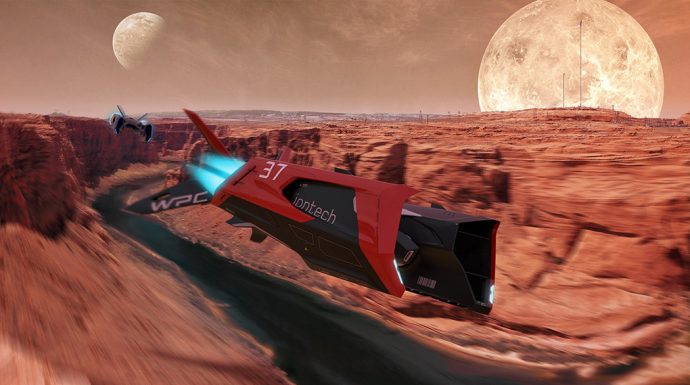 Out-of-this-world Repulsorlift Racer