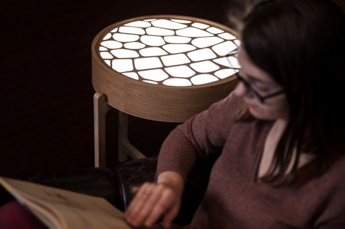 The sun and moon inside a lamp