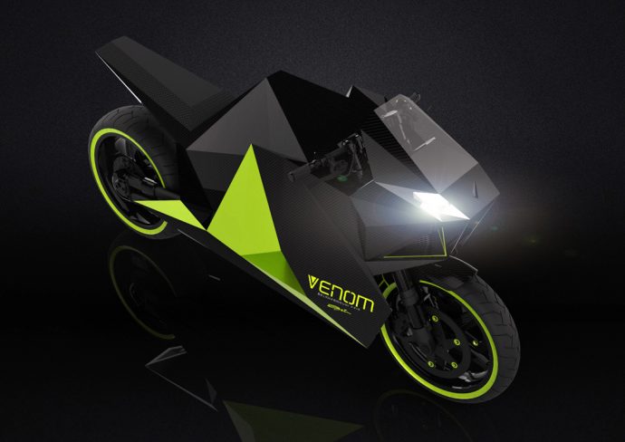 The first Low Poly Motorbike
