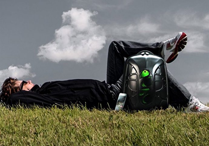 A Backpack + Speaker to Weather the Storm