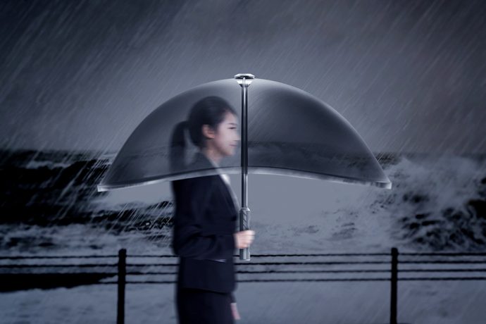 The Self-Inflating Umbrella