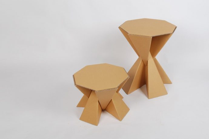 Space-saving, planet-saving paper furniture!