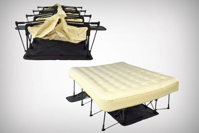 The Ez-Bed goes from box to bed in two minutes!
