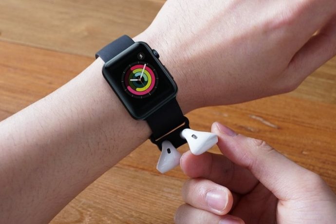 The Elago Wristfit gives you a place to holster your Airpods
