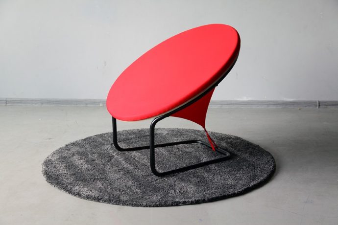 The Red Dot chair is simple, but makes a strong visual statement