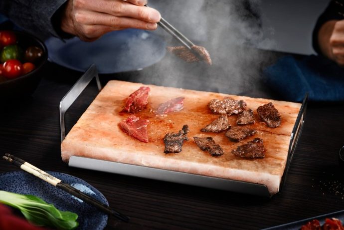 AEG’s Salt Block cooks and seasons your food at the same time