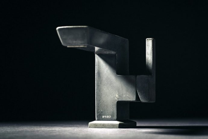 The Vettis faucet transforms concrete into a premium material