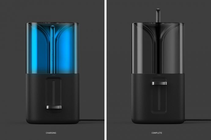 A Toaster that Pops up a Sanitized, Charged Smartphone!
